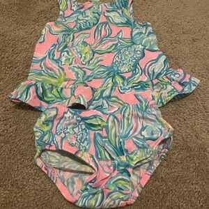 Lilly Pulitzer Pink and Blue Kids Dress